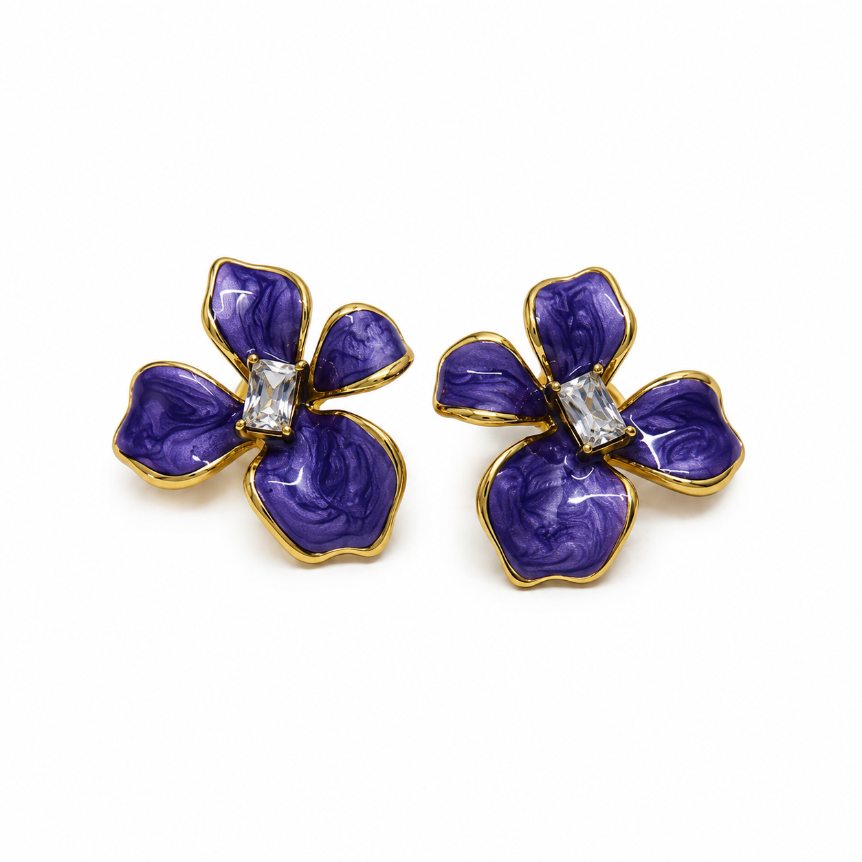 Iris Bloom Earrings