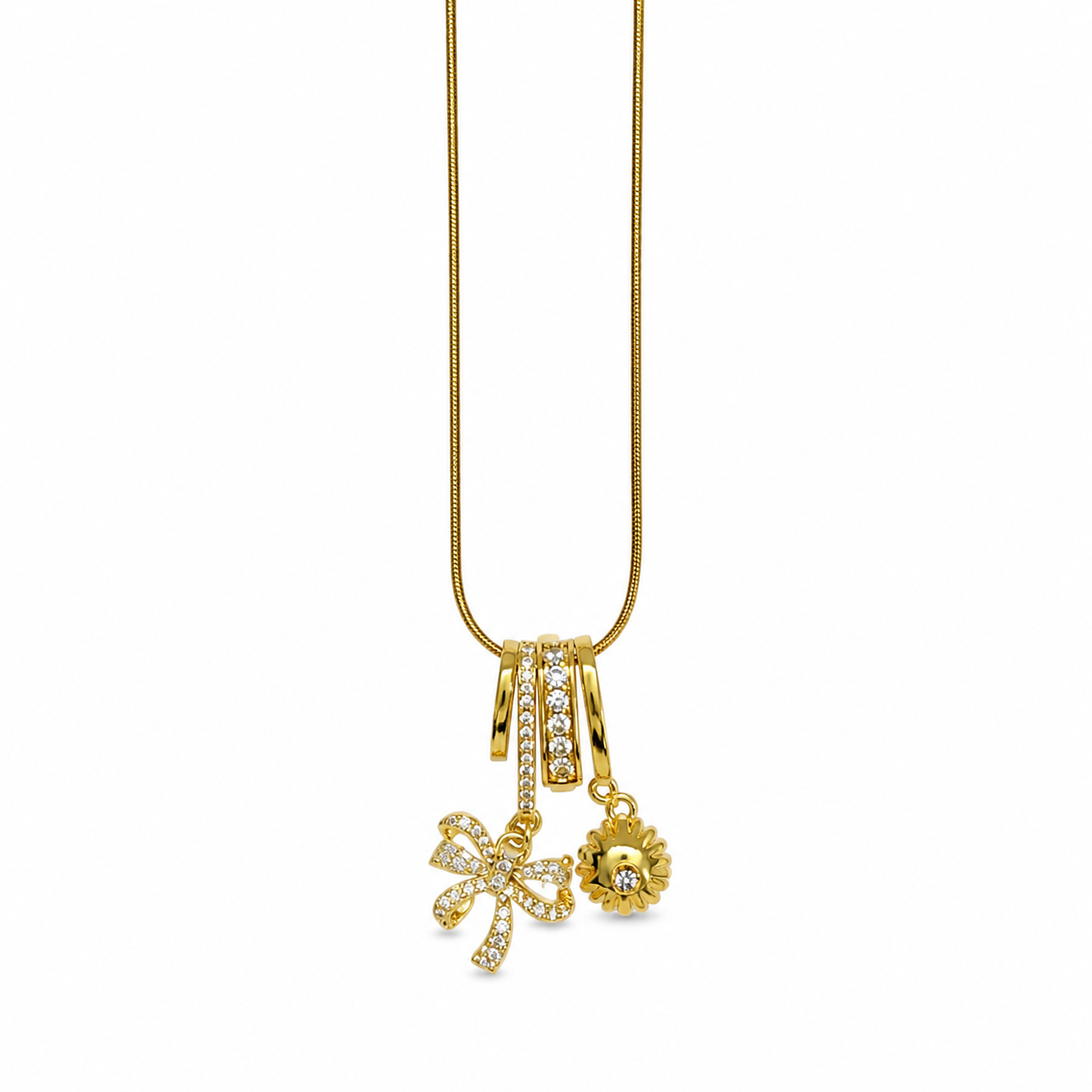 Twinkle bow pendant