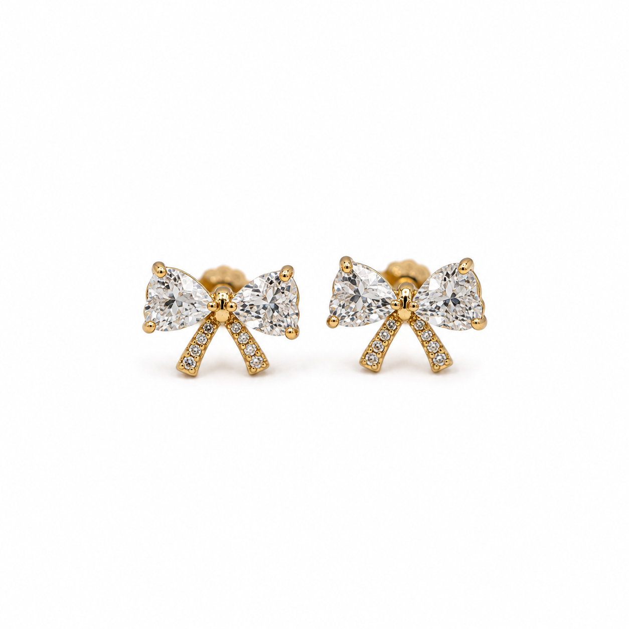 Love in the air bow earrings
