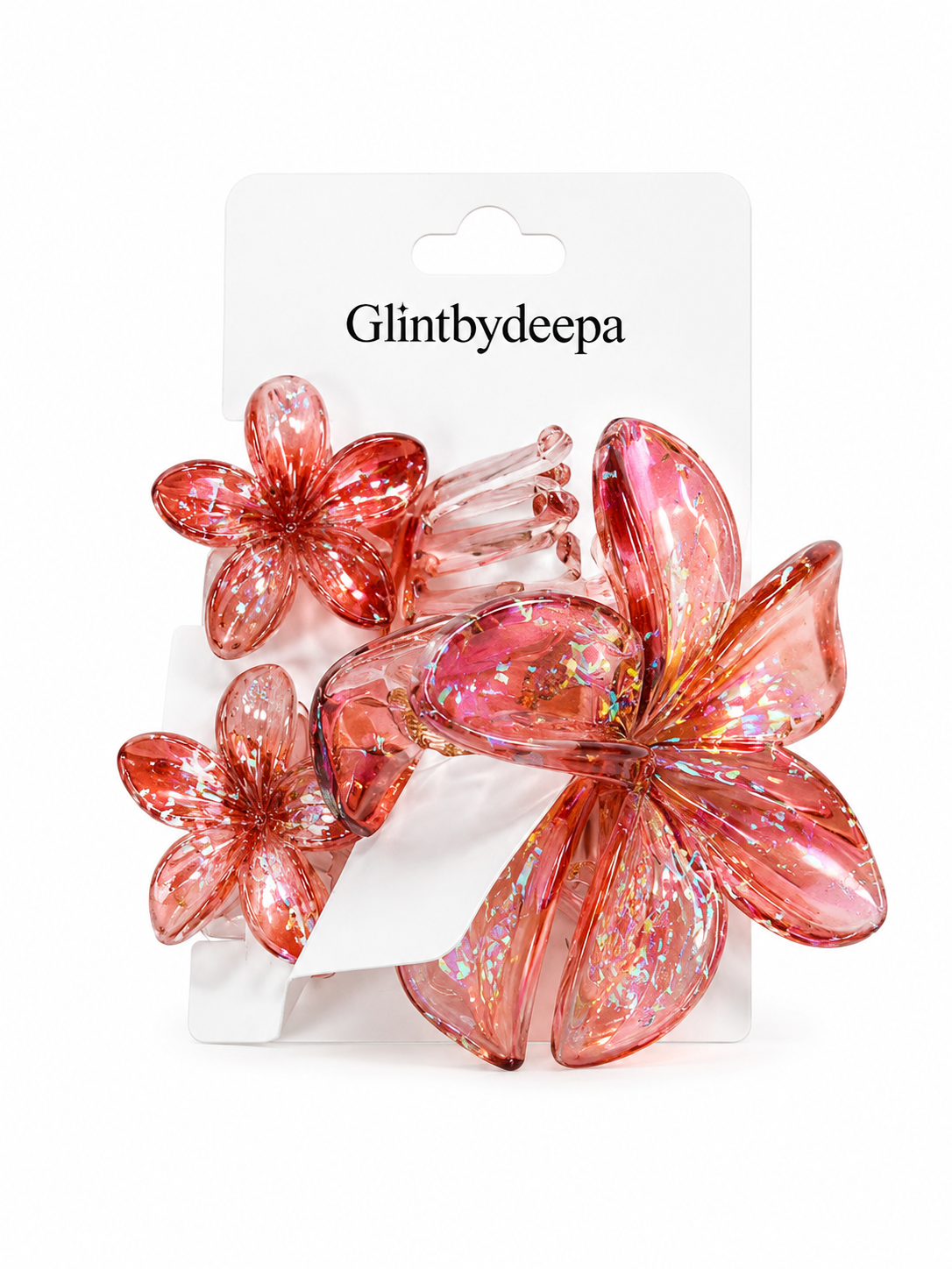 Ocean Petal Hair Claw Clips