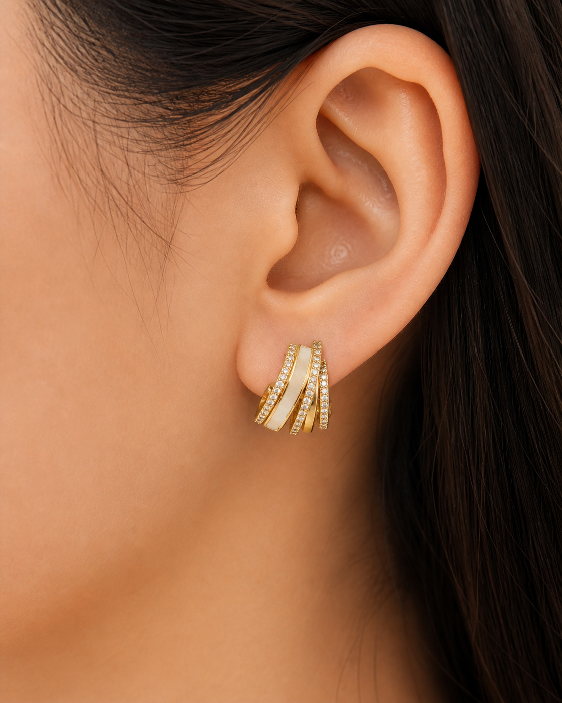 Layered Glow Hoops