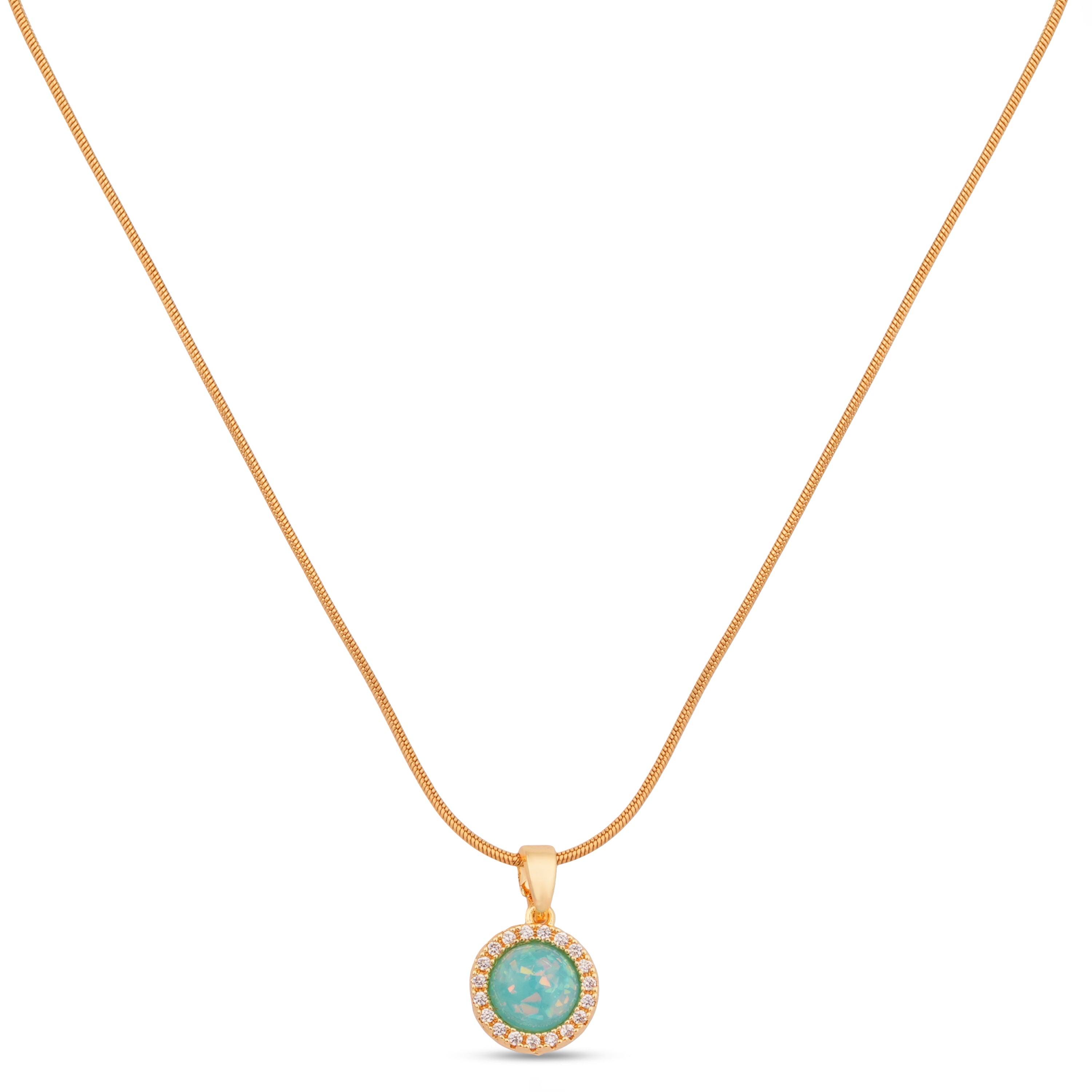 Aqua Halo Pendant
