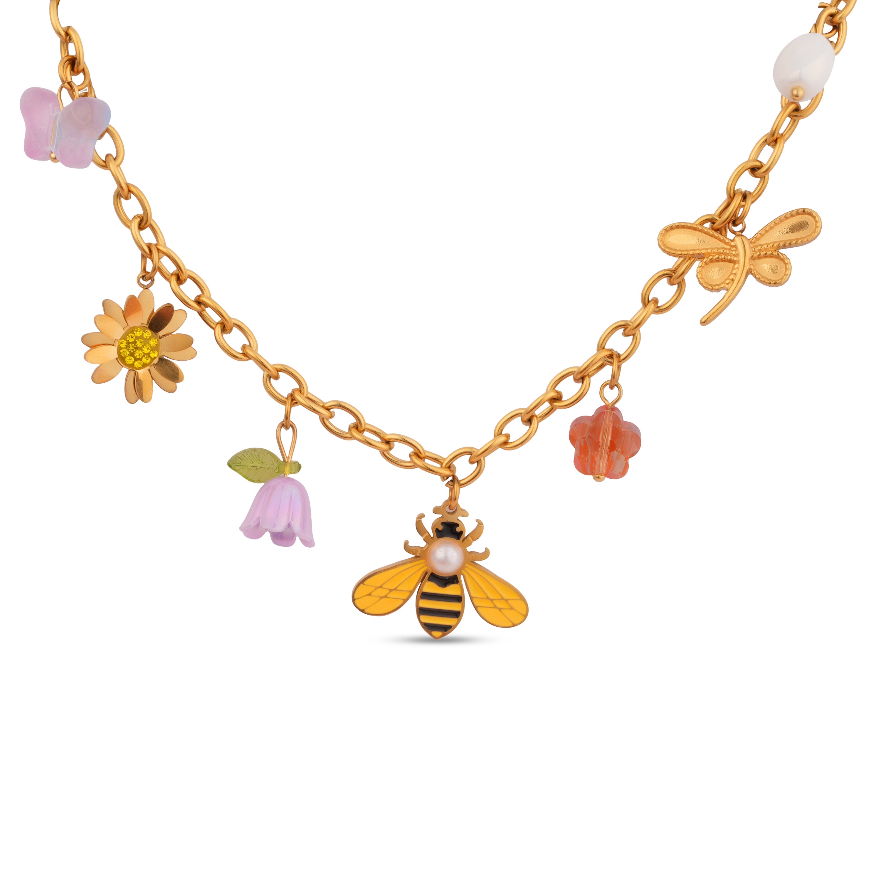Bloom & Bee Necklace