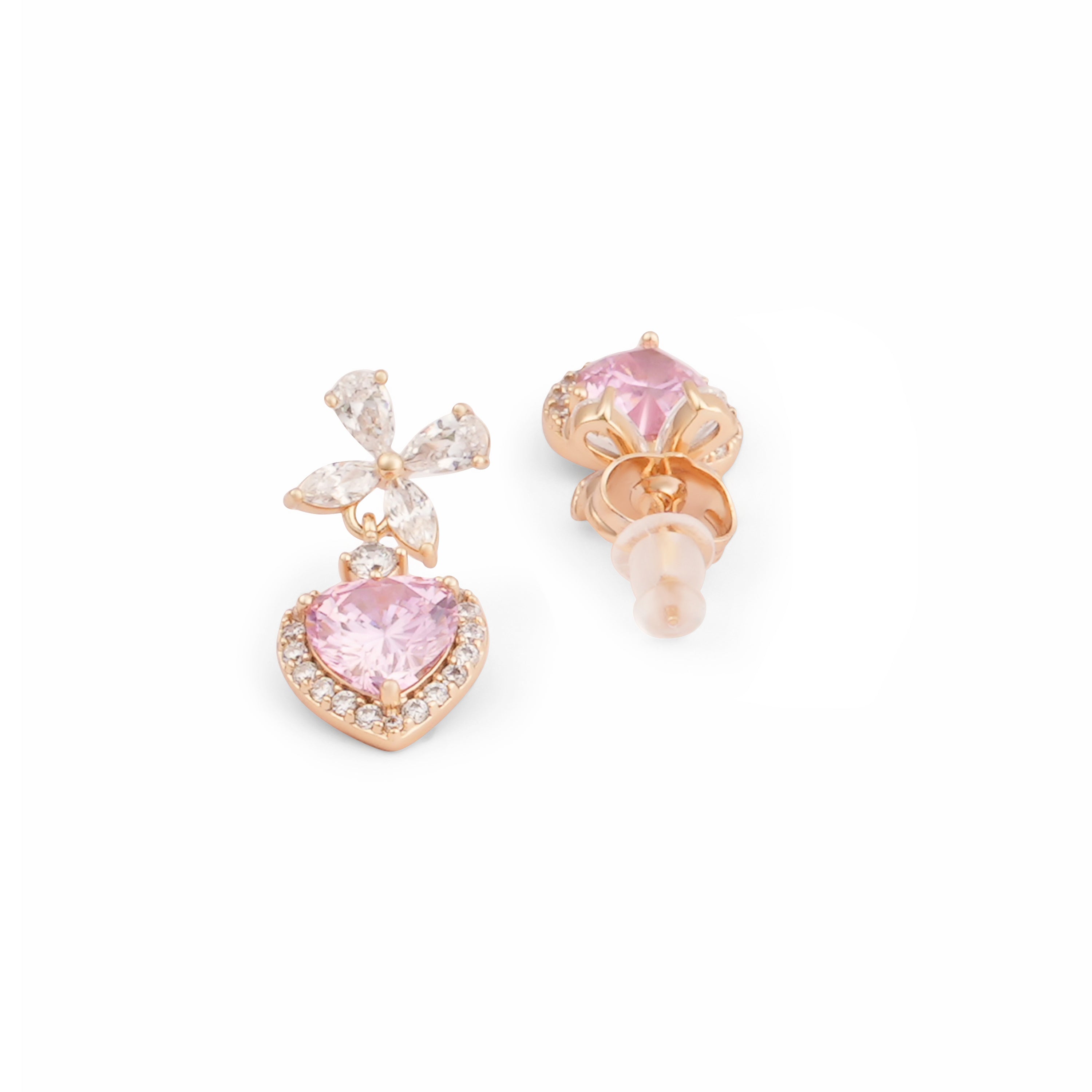 Blush Heart Earrings
