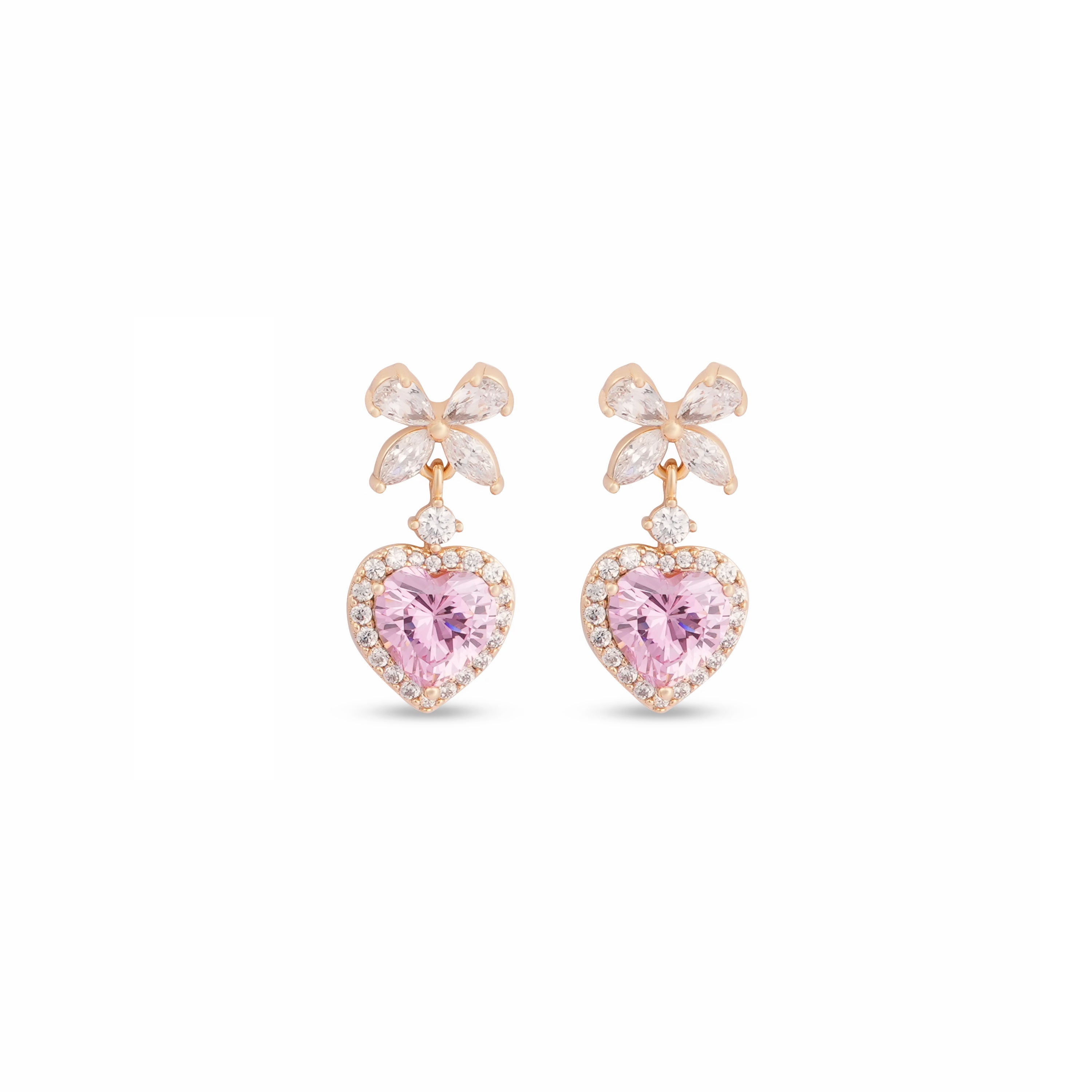 Blush Heart Earrings