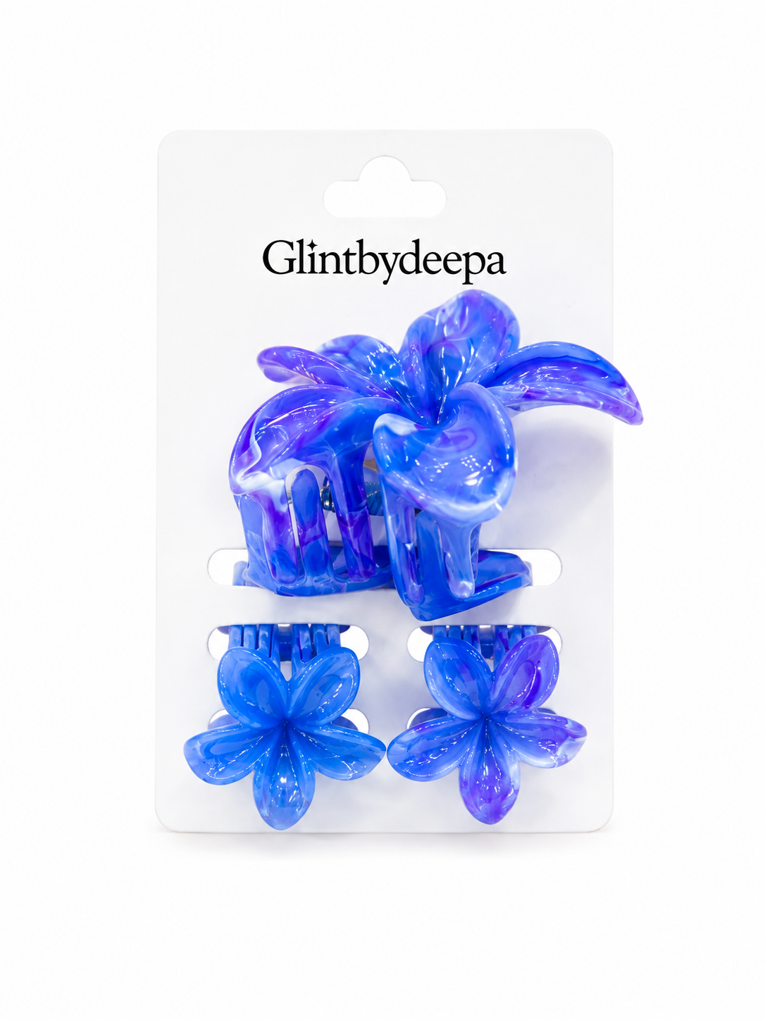 Ocean Petal Hair Claw Clips