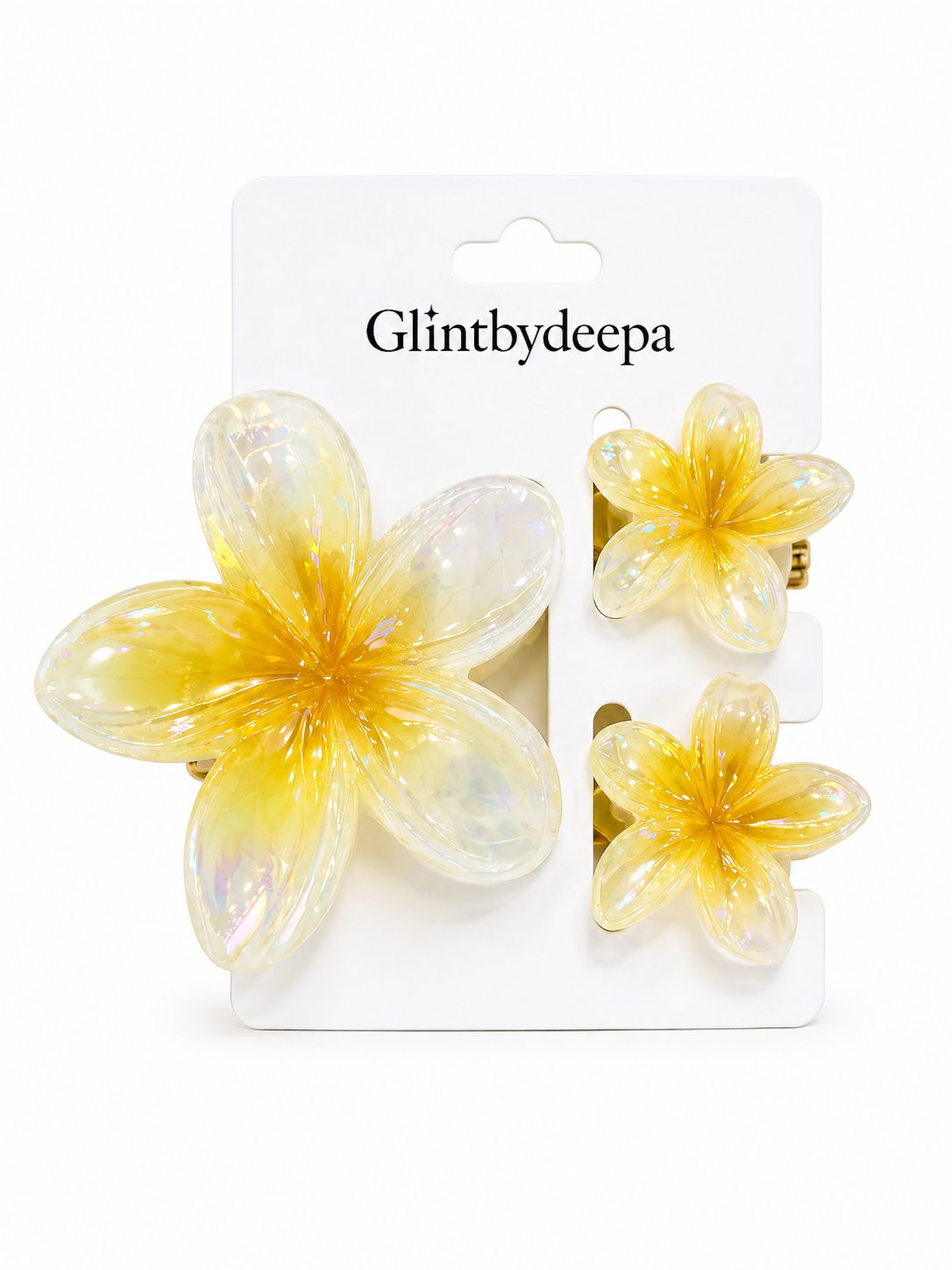 Ocean Petal Hair Claw Clips