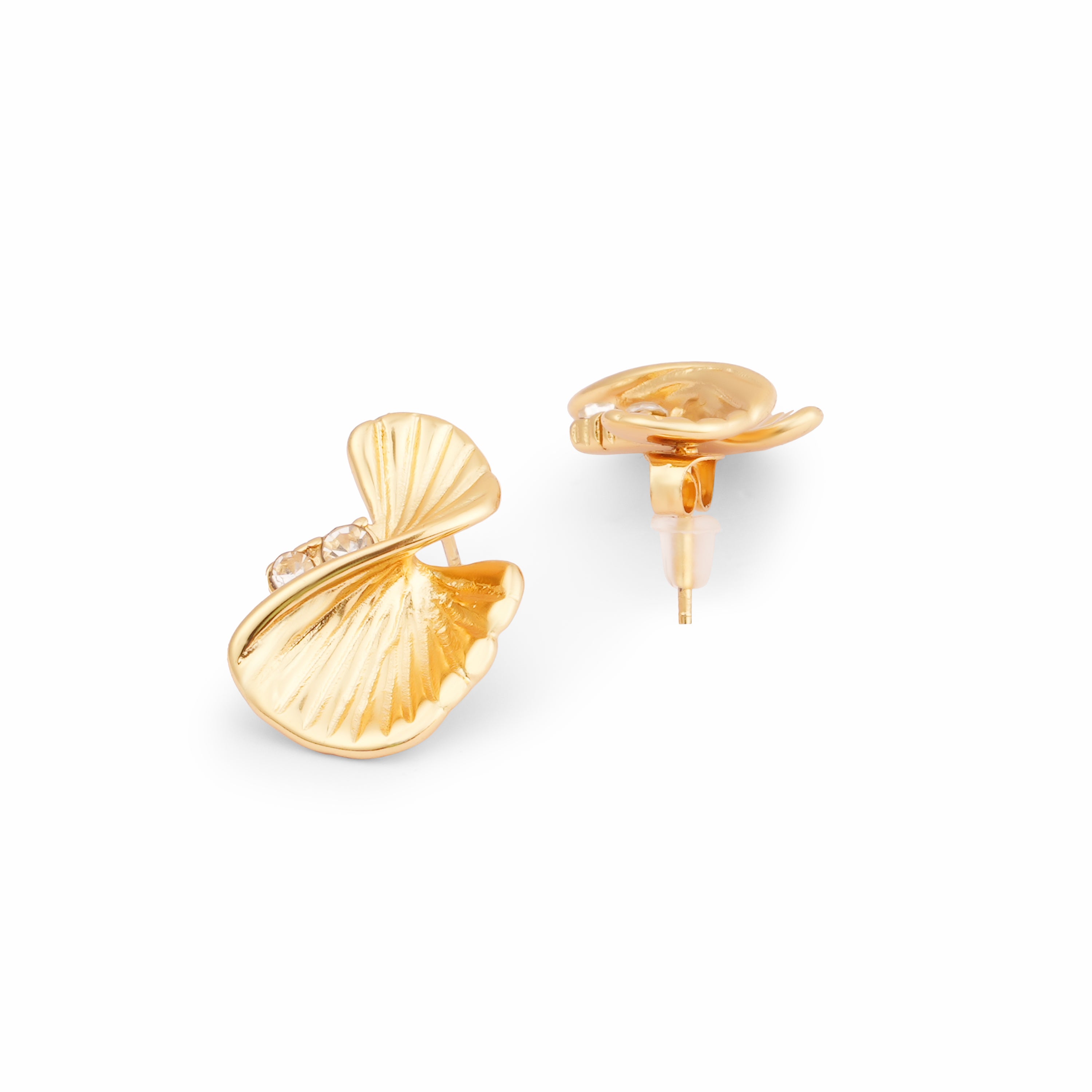 Golden Shell Studs