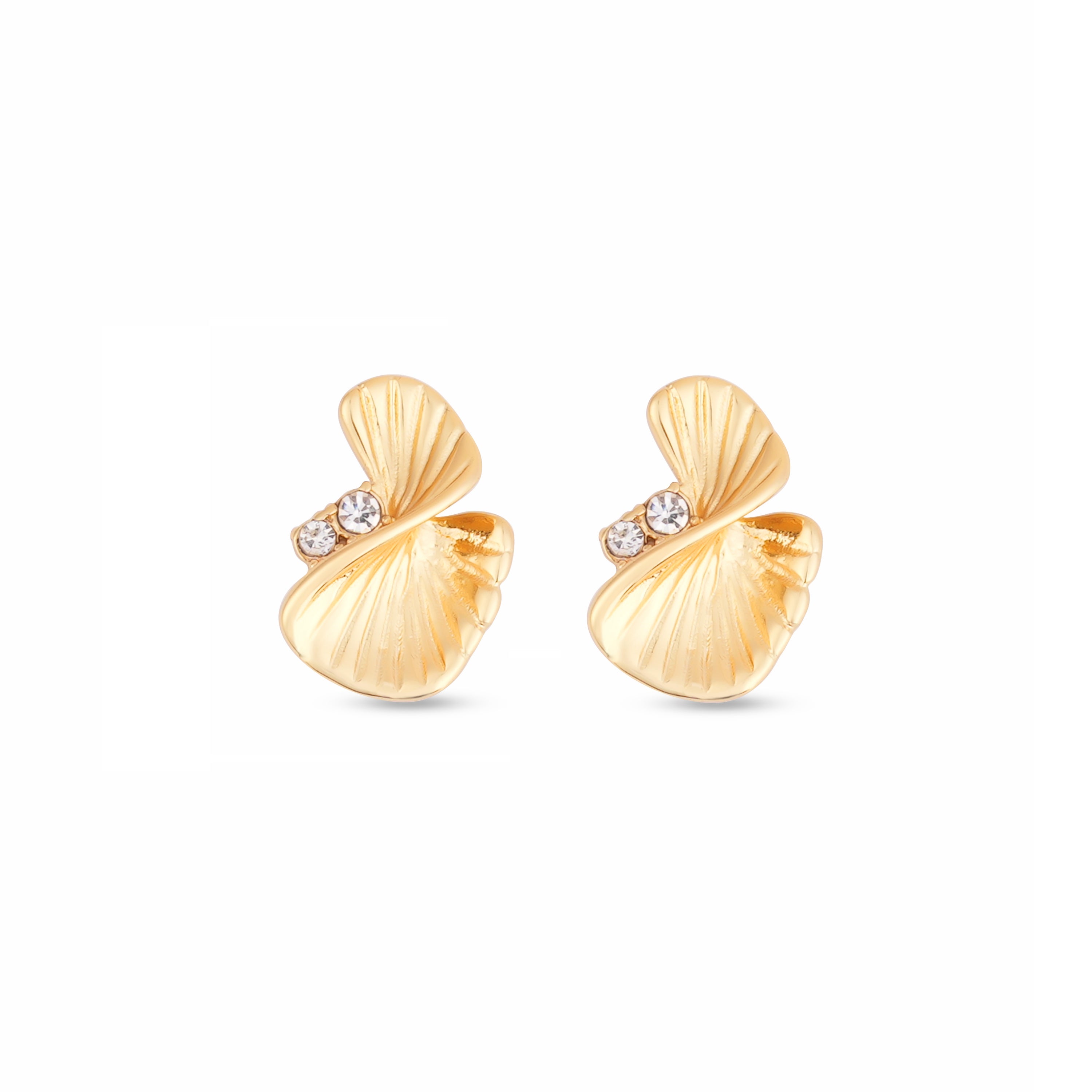 Golden Shell Studs