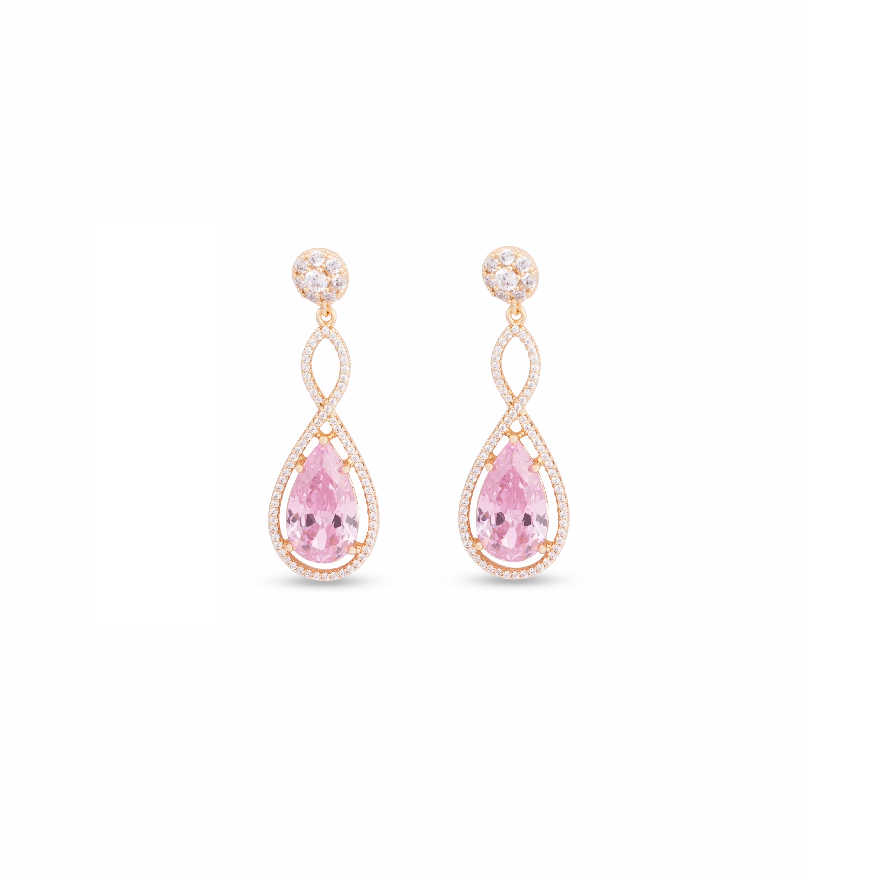 Rosé Teardrop Earrings