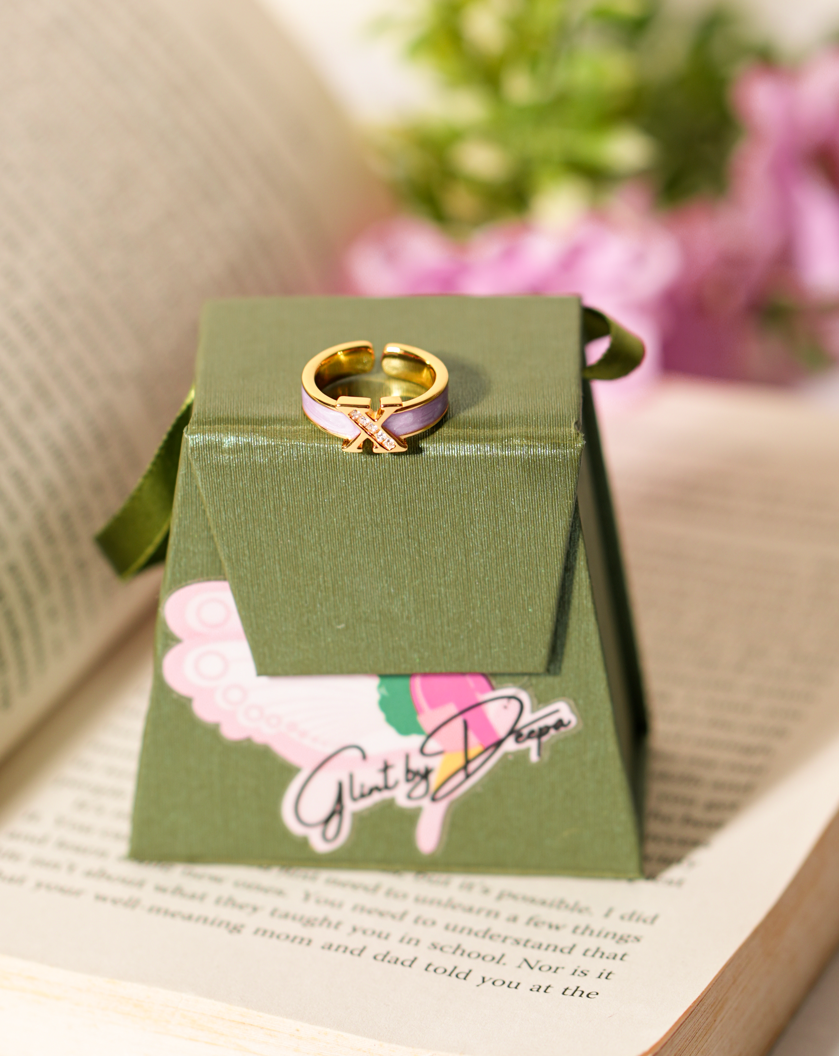 The Glint X Ring lavender