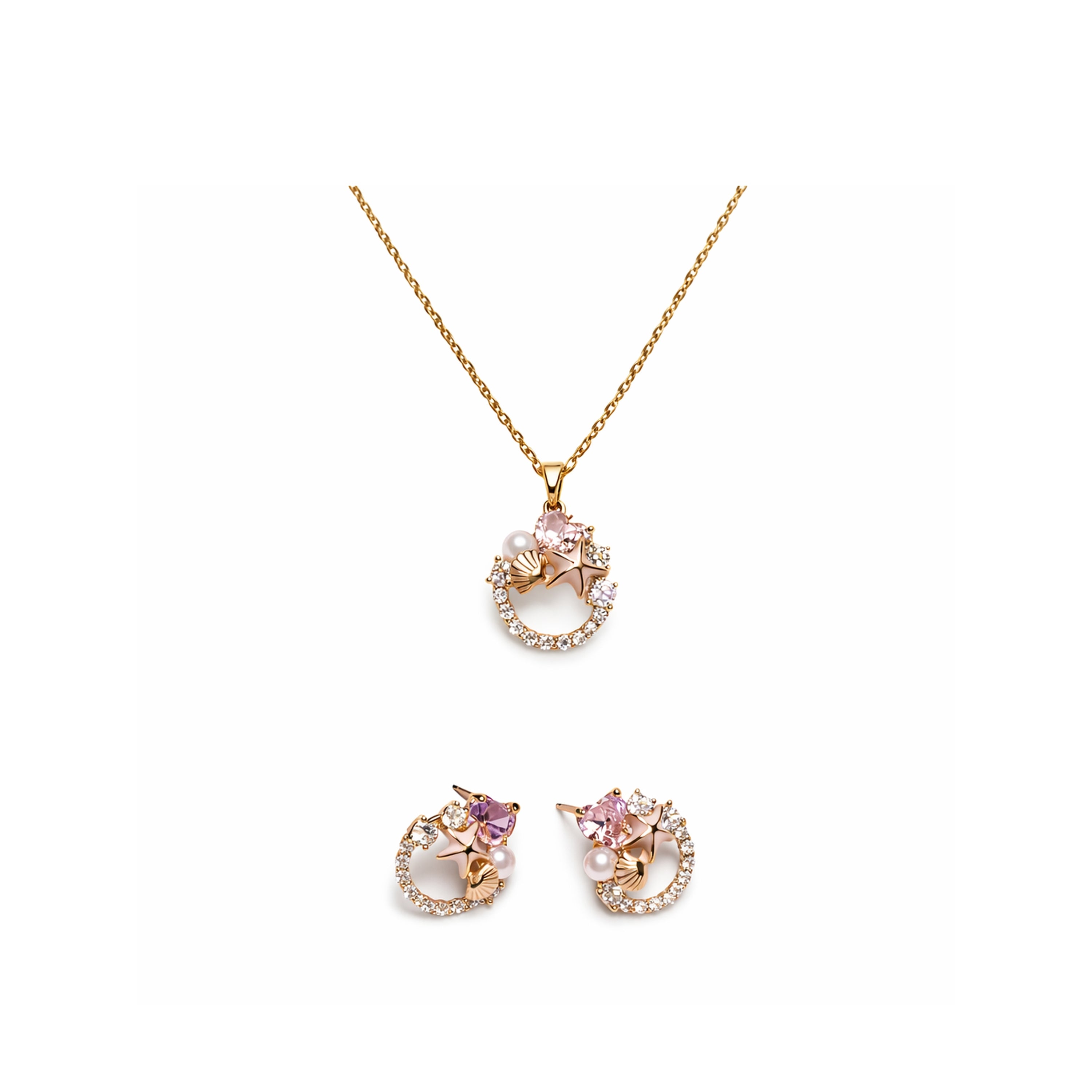 Blush Mermaid Charm Set