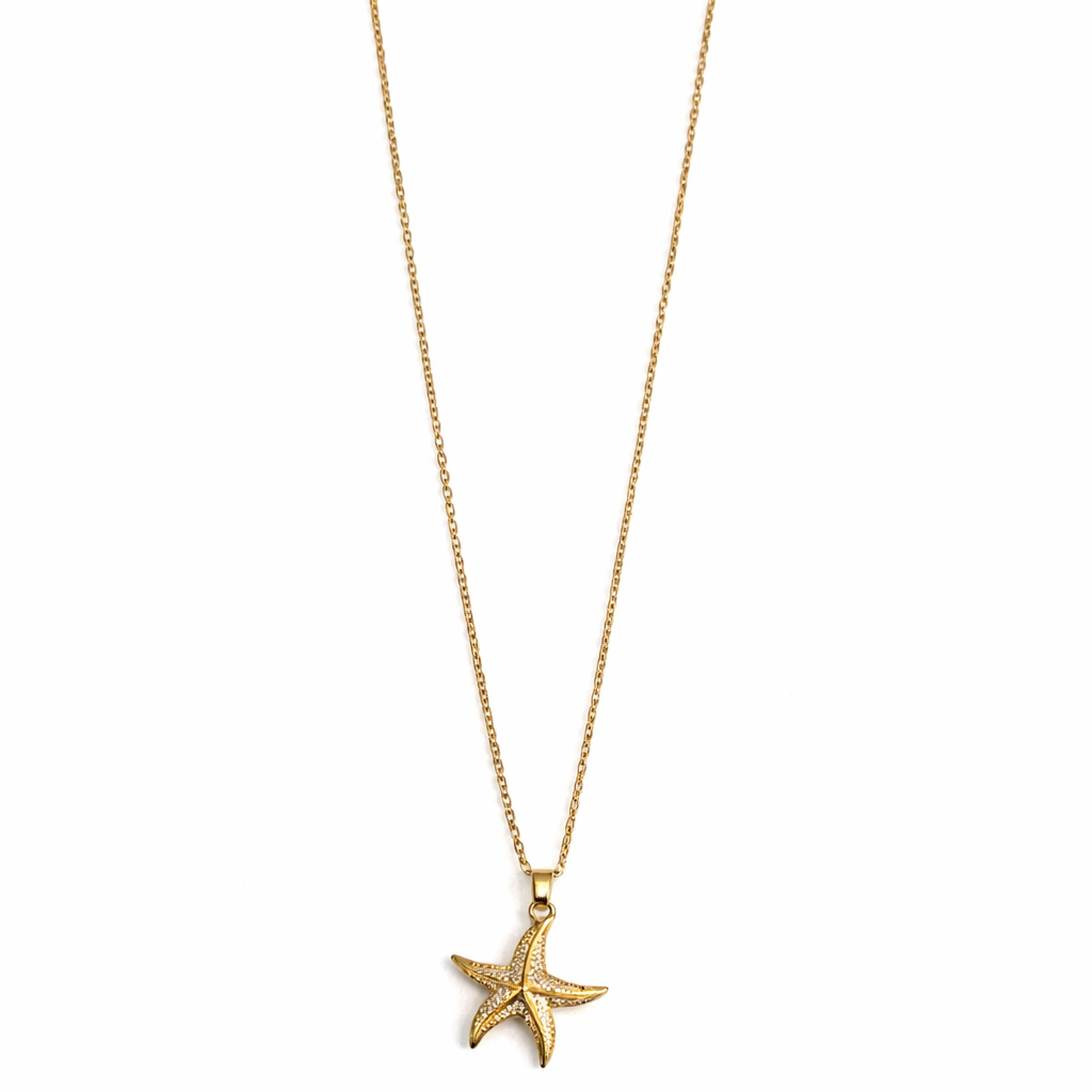 Golden Starfish Necklace